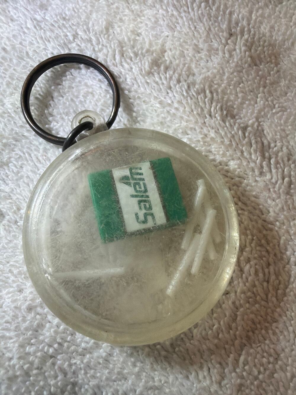 VTG Salem Cigarettes Promotional Keychain Mini Pack Advertising Tobacco Key Ring